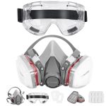 sets hazmat suit disposable protective coveralls full body paint suit with hood shoe cover and glove breathable coverall (copy)
